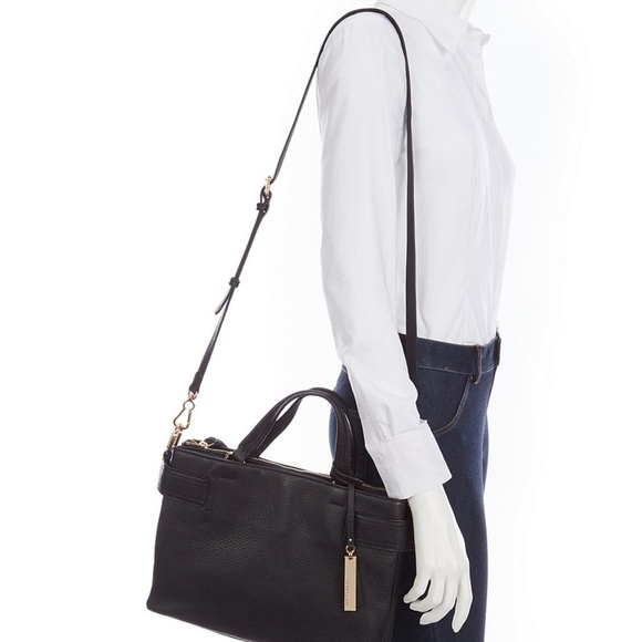 Vince Camuto | Bags | Vince Camuto Black Leather Satchel Purse Nwt ...